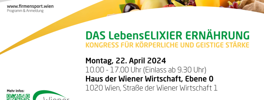 Lebenselixier Ernährung - Kongress